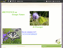 Tablet Screenshot of groupenaturefaverges.over-blog.fr