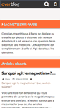 Mobile Screenshot of magnetiseur.over-blog.fr
