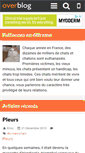 Mobile Screenshot of coeurdechat.over-blog.com
