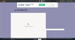Desktop Screenshot of leblognote.over-blog.com