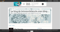 Desktop Screenshot of letresordelecole.over-blog.com