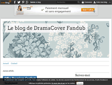 Tablet Screenshot of dramacoverfansub.over-blog.com