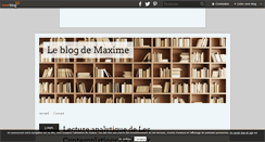 Desktop Screenshot of lectureanalytique.over-blog.com