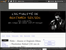 Tablet Screenshot of benjaminsiksou.over-blog.com