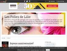 Tablet Screenshot of les-folies-de-lilie.over-blog.fr