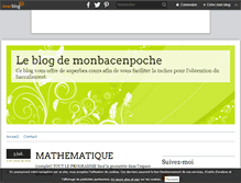 Tablet Screenshot of monbacenpoche.over-blog.com