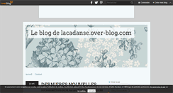 Desktop Screenshot of lacadanse.over-blog.com