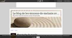 Desktop Screenshot of les-moyens-de-melanie.over-blog.com