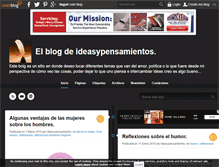 Tablet Screenshot of ideasypensamientos.over-blog.es