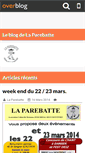 Mobile Screenshot of laparebatte.over-blog.com
