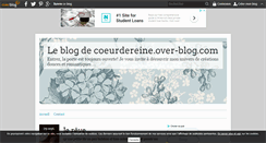 Desktop Screenshot of coeurdereine.over-blog.com