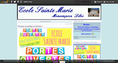 Desktop Screenshot of ecolestemariemonsempron.over-blog.fr