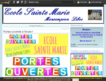 Tablet Screenshot of ecolestemariemonsempron.over-blog.fr