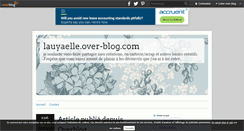 Desktop Screenshot of lauyaelle.over-blog.com