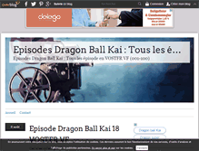 Tablet Screenshot of dragonball-kai.over-blog.com