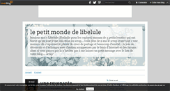 Desktop Screenshot of lepetitmondedelibelule.over-blog.com