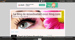 Desktop Screenshot of missdnailart.over-blog.com