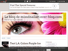 Tablet Screenshot of missdnailart.over-blog.com