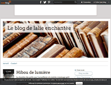 Tablet Screenshot of lalieenchantee.over-blog.com