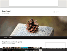 Tablet Screenshot of lonecloud.over-blog.com
