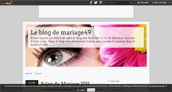 Desktop Screenshot of mariage49.over-blog.com