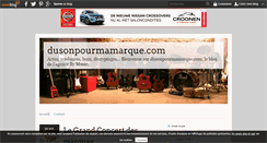 Desktop Screenshot of dusonpourmamarque.over-blog.com