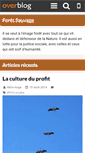 Mobile Screenshot of foretsauvage.over-blog.fr
