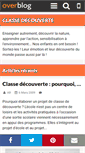 Mobile Screenshot of classe-decouverte.over-blog.com