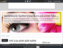 Tablet Screenshot of notebook-batterypack.co.uk.over-blog.com