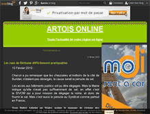 Tablet Screenshot of journaldelartois.over-blog.fr