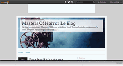 Desktop Screenshot of mastersofhorror.over-blog.com