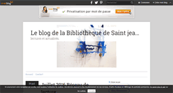 Desktop Screenshot of bibliosaintjean.over-blog.com