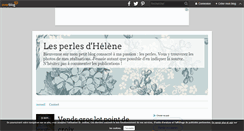 Desktop Screenshot of lesperlesdhelene.over-blog.com