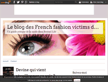 Tablet Screenshot of french-fashion-victim.over-blog.com