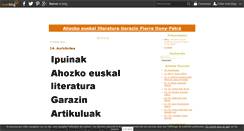 Desktop Screenshot of ahozko-euskal-literatura.over-blog.com