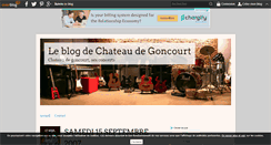 Desktop Screenshot of chateaugoncourt.over-blog.fr