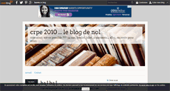 Desktop Screenshot of crpe2010.over-blog.com