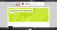 Desktop Screenshot of nanou26.over-blog.com