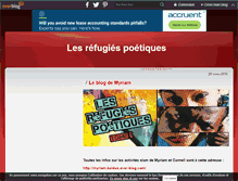 Tablet Screenshot of lesrefugiespoetiques.over-blog.com