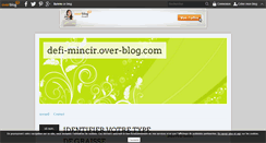 Desktop Screenshot of defi-mincir.over-blog.com