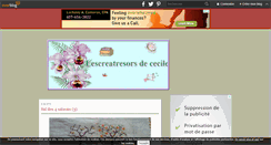 Desktop Screenshot of lescreatresorsdececile.over-blog.com