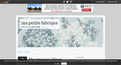 Desktop Screenshot of mapetitefabrique.over-blog.com