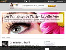 Tablet Screenshot of lesfantaisiesdetigrie.over-blog.com