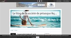 Desktop Screenshot of petanque-gentiane.over-blog.com