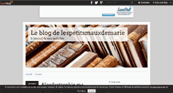Desktop Screenshot of lespetitsmauxdemarie.over-blog.com