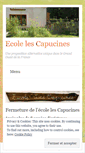 Mobile Screenshot of ecolecapucines.over-blog.com