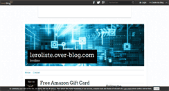 Desktop Screenshot of leroliste.over-blog.com