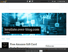 Tablet Screenshot of leroliste.over-blog.com