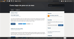 Desktop Screenshot of comobajardepesoenunmes.over-blog.com