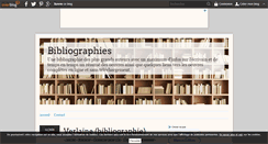 Desktop Screenshot of bibliographies.over-blog.com